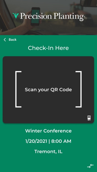 Precision Planting | Check-in Screenshot