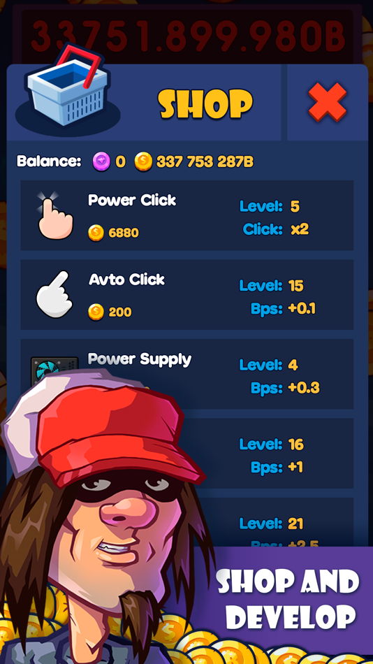 #2. Coin Time - Clicker (iOS) Podle: Sergey Petruk