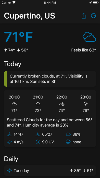 HPWeather Screenshot