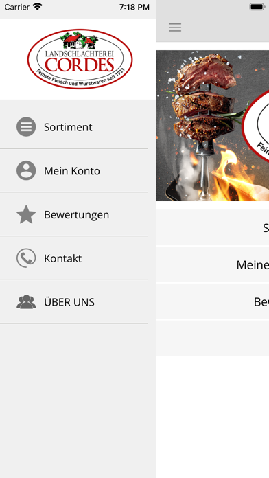 Landschlachterei Cordes Screenshot