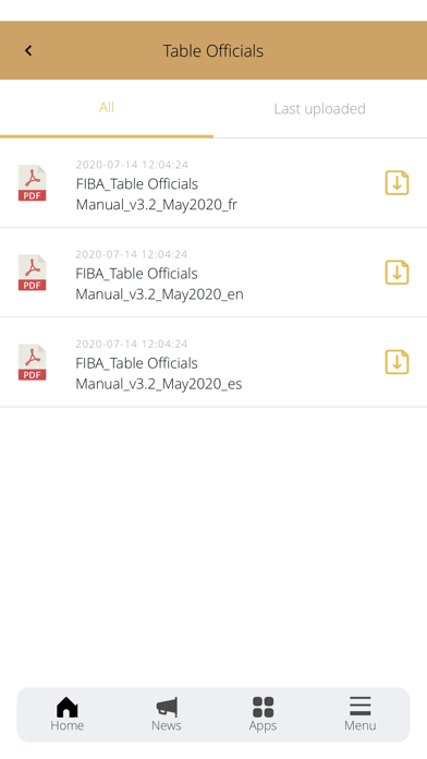 FIBA iRef Academy Library Screenshot
