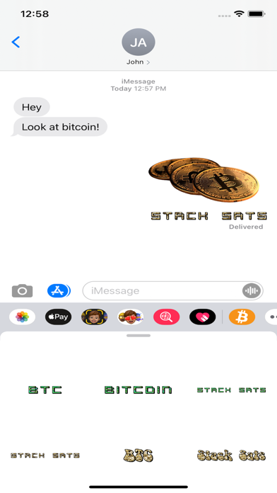 Bitcoin Moon Stickers Screenshot