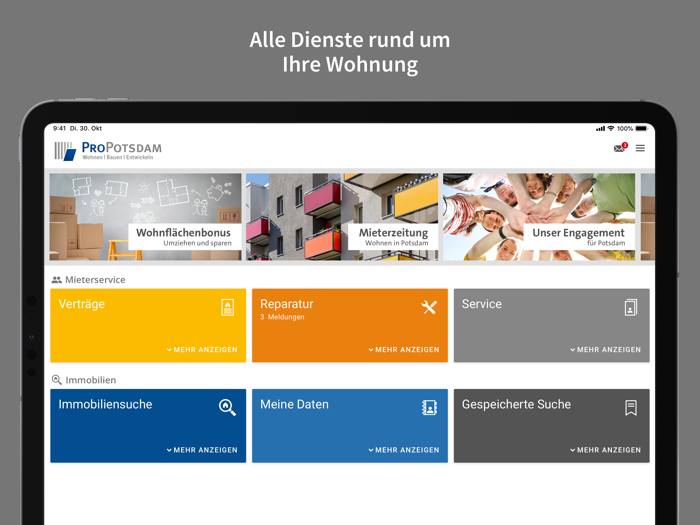 ProPotsdam Kunden-App