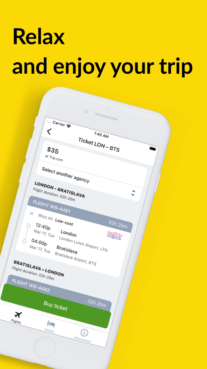 Low-cost airlines and flights