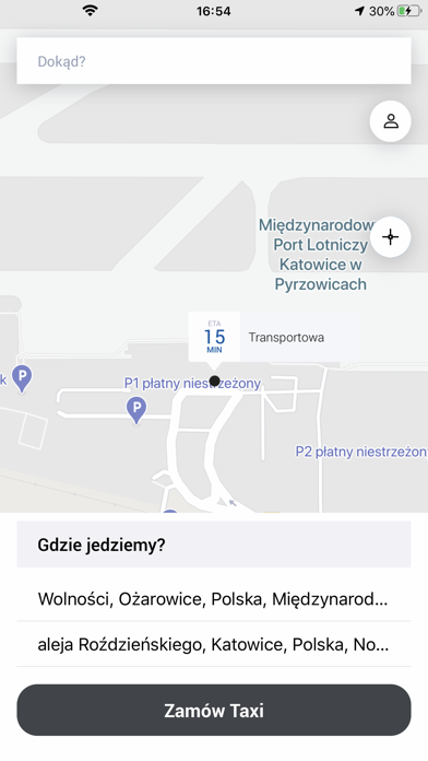 Katowice Airport Taxi Screenshot