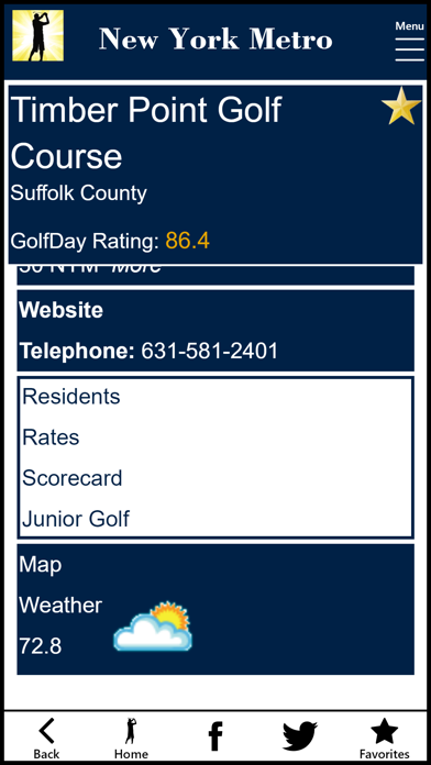 GolfDay New York Metro Screenshot