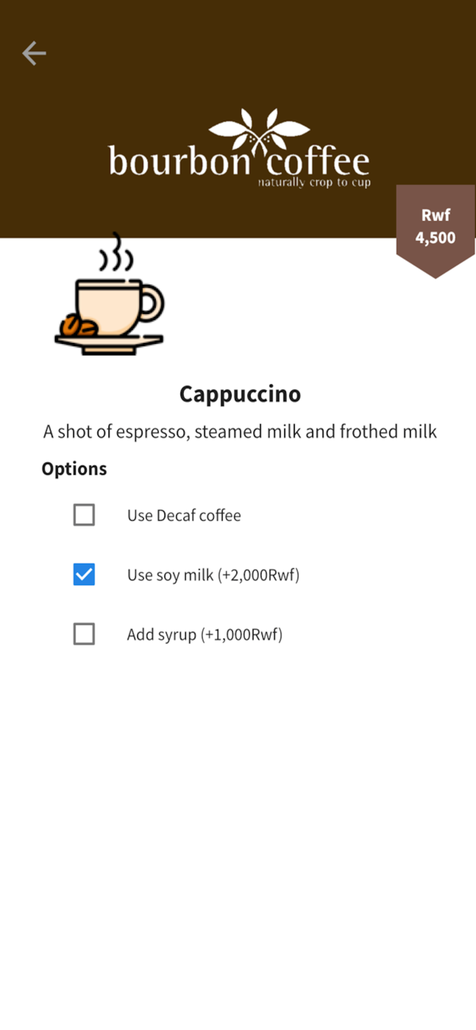 Bourbon Coffee Rwanda