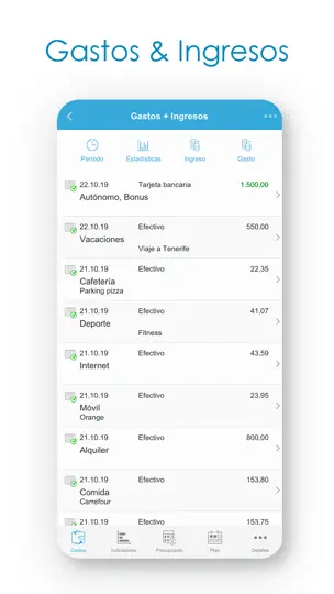 Captura de pantalla de Presupuesto -Ingresos Y Gastos en iPhone 2