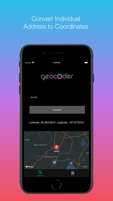 Geocoder App Screenshot 1 - AppWisp.com