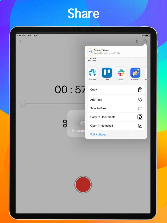 Voice Memo Voice to Texts app