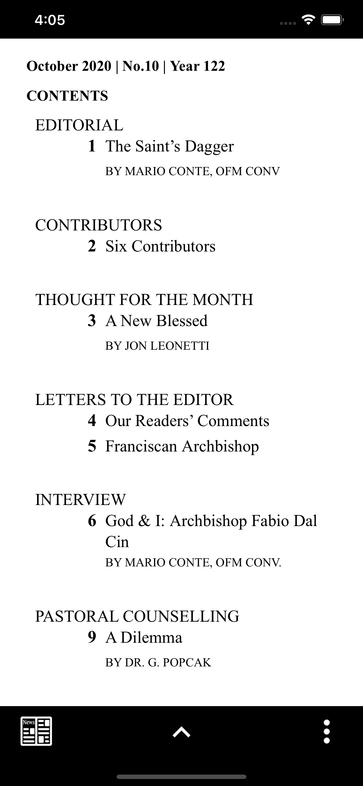 Messenger of Saint Anthony