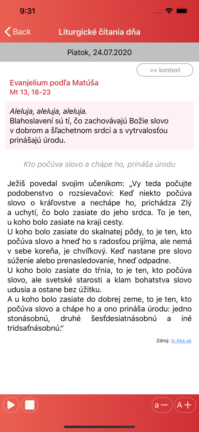 Liturgické čítania