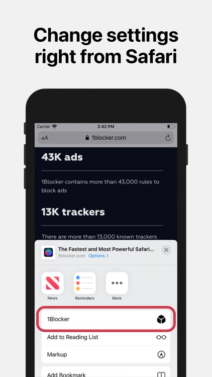 1Blocker: Ad Blocker & Privacy screenshot-4