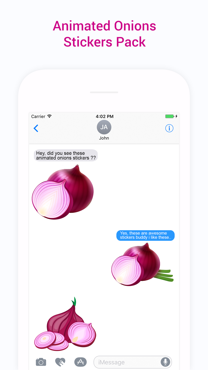 Animated Onions Stickers