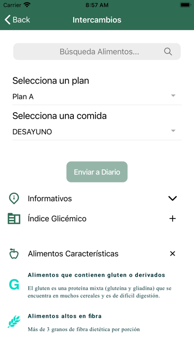 Consultas Nutrición Screenshot
