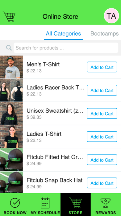 FitClub Bootcamps Screenshot