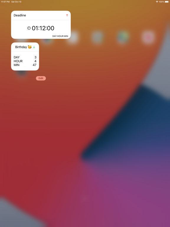 Screenshot #6 pour Time Counter Widget