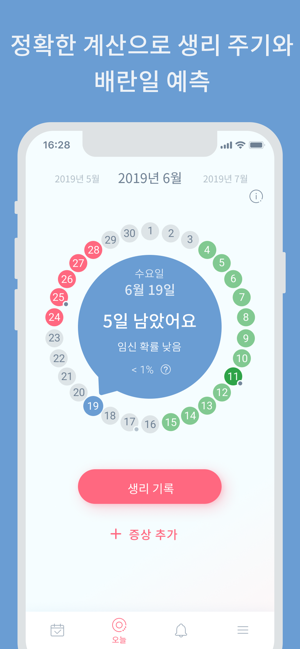 여성생리 달력, 생리 & 배란일 계산기, 가임기12+_2