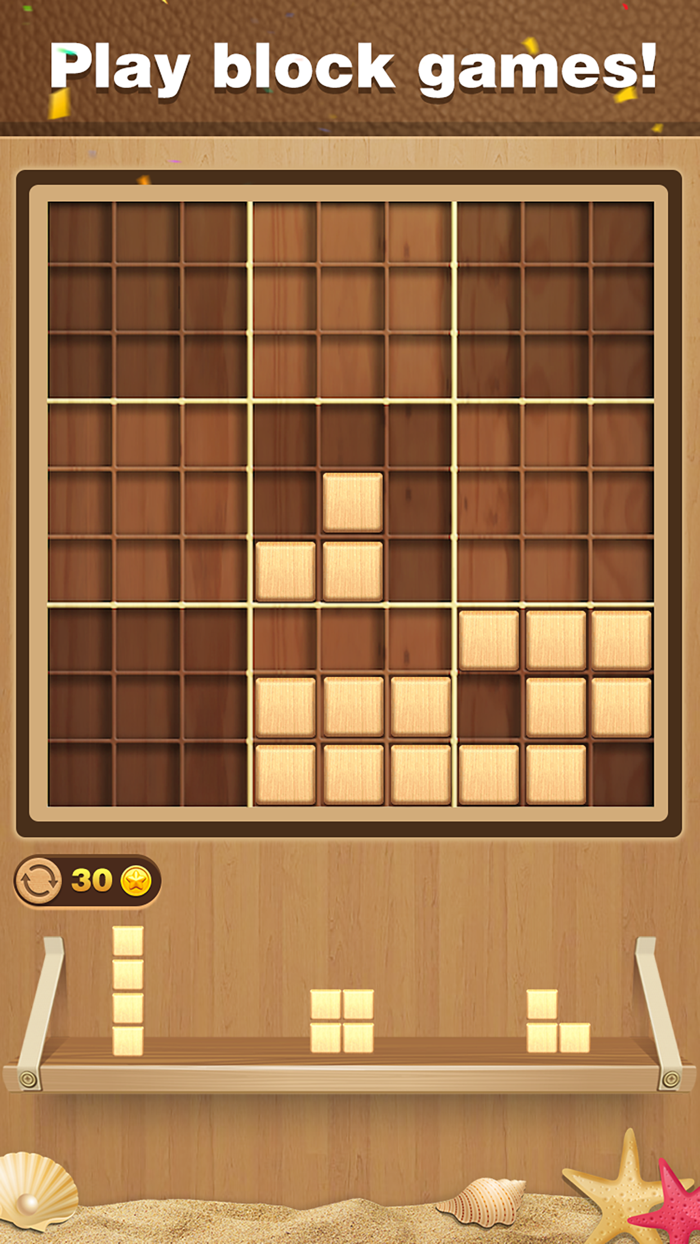 Wood Block Sudoku Puzzle