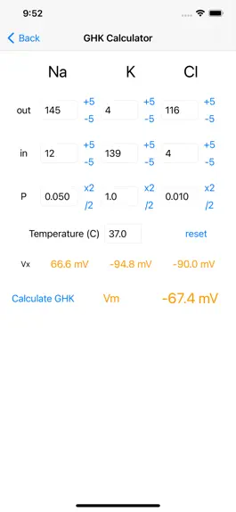 Game screenshot Nernst-GHK Calculator apk