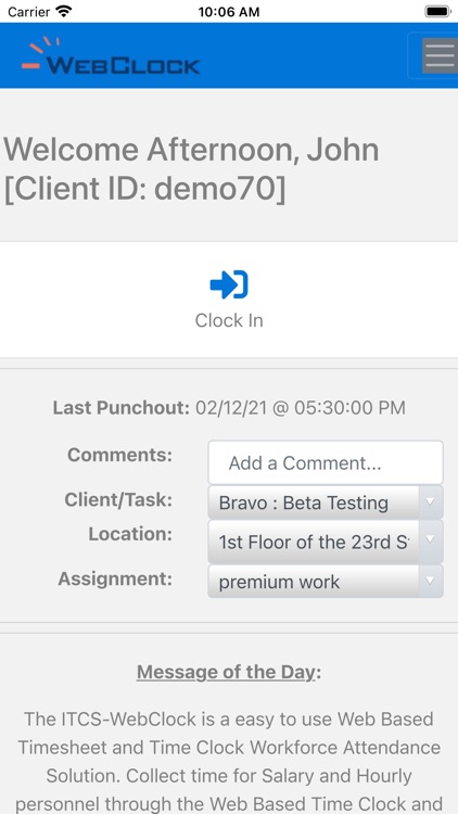 ITCS-WebClock screenshot-5