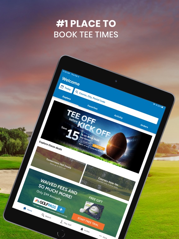 GolfNow Book TeeTimes Golf GPSのおすすめ画像1