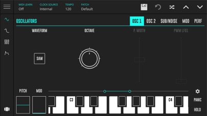 Screenshot #1 pour DRC - Polyphonic Synthesizer