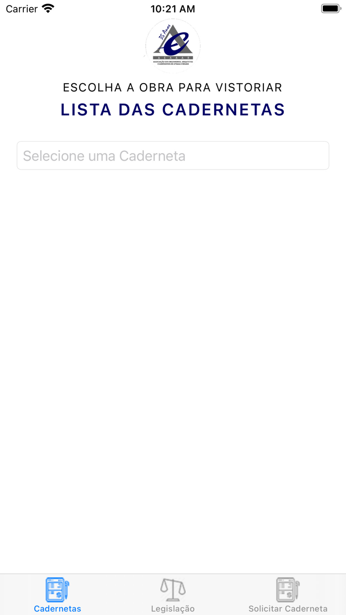 Caderneta de Obras - AEAAAR