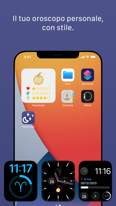 Screenshot #1 pour Oroscopo del giorno ™