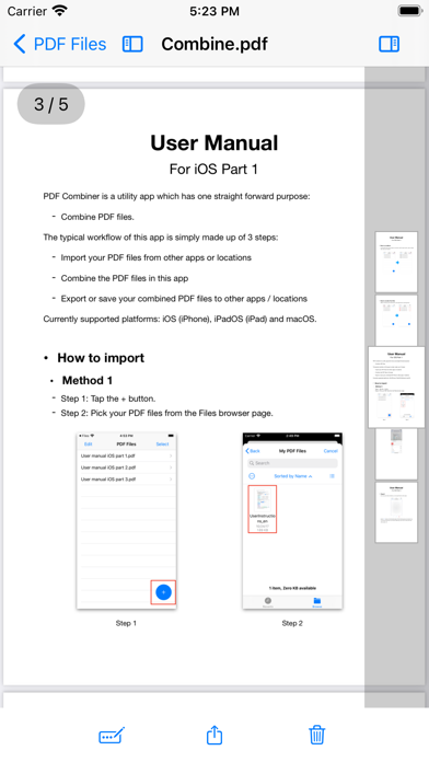 PDF Combiner - file merger Screenshot