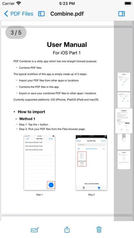 PDF Combiner - file merger screenshot 4 of 5