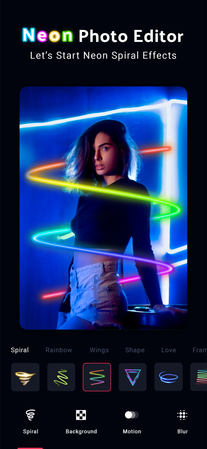 Neon Photo Effect