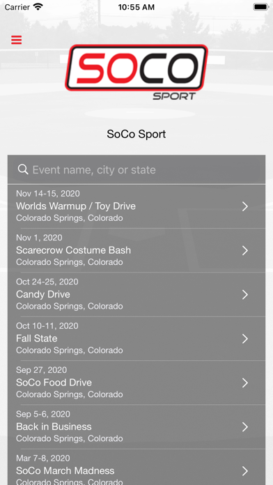 SoCo Sport Screenshot