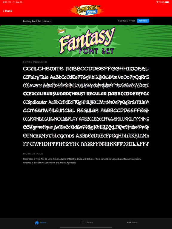 Screenshot #5 pour Comicraft Fonts