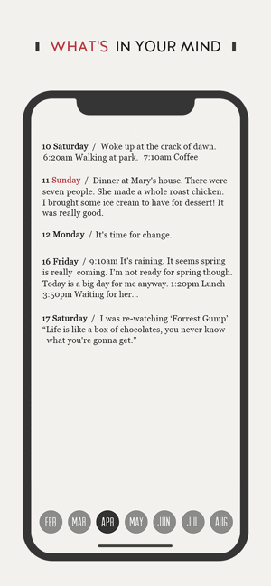 ‎DayGram - One line a day diary Screenshot