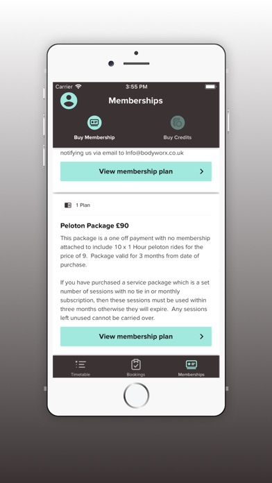 Bodyworx App Screenshot