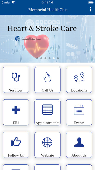 Memorial HealthClix App Screenshot