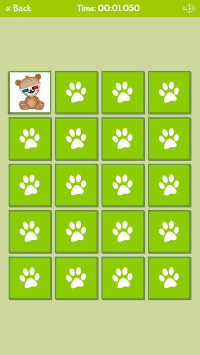 Funny Animals Memory Game Screenshot