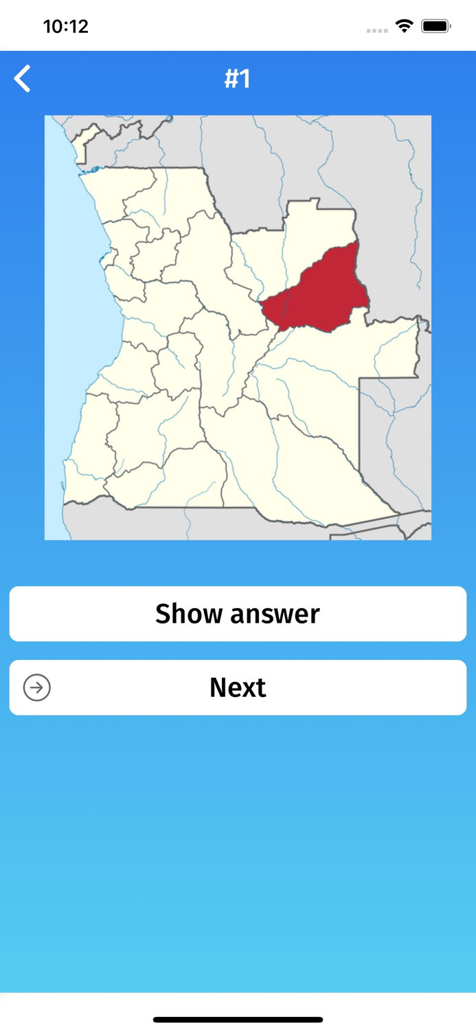 Angola Provinces Quiz Game