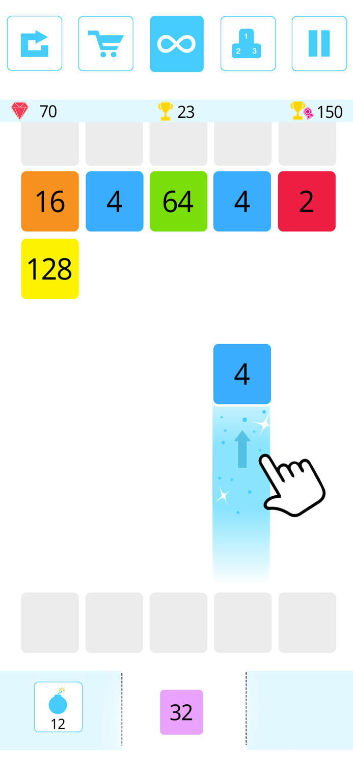 Shoot and Merge the numbers