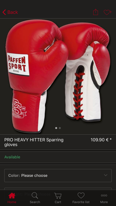 Paffen Sport Boxing Shop Screenshot