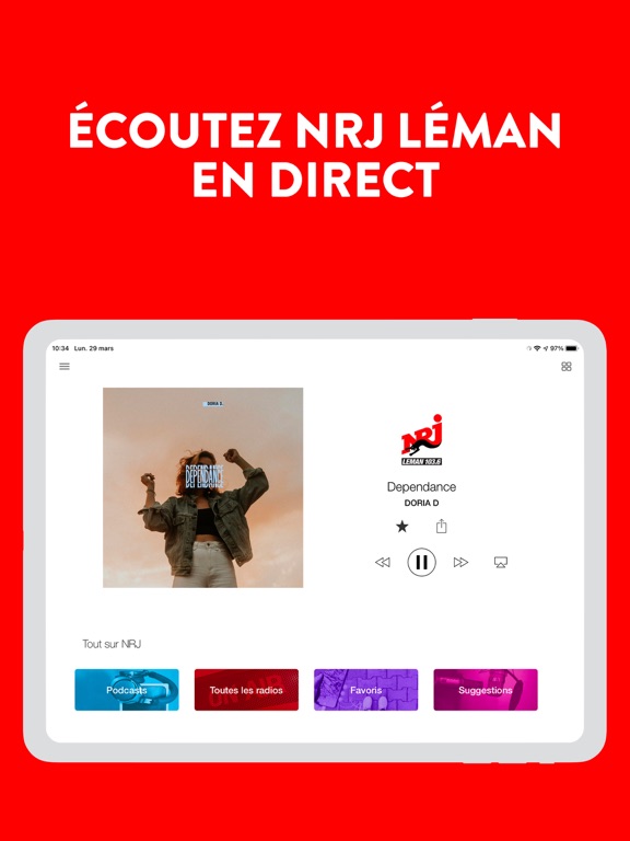 Screenshot #6 pour NRJ Léman : Podcasts, Musique