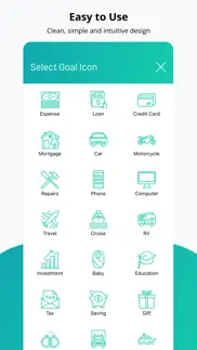 my money goals: track finances iphone screenshot 2