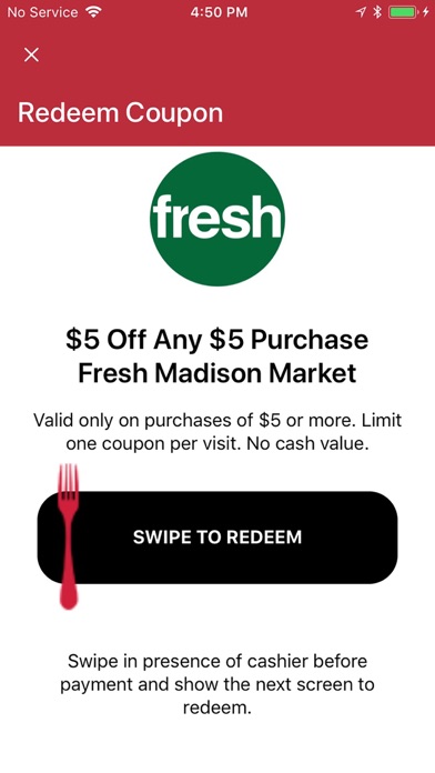 Red Card Meal Plan - Madison Screenshot