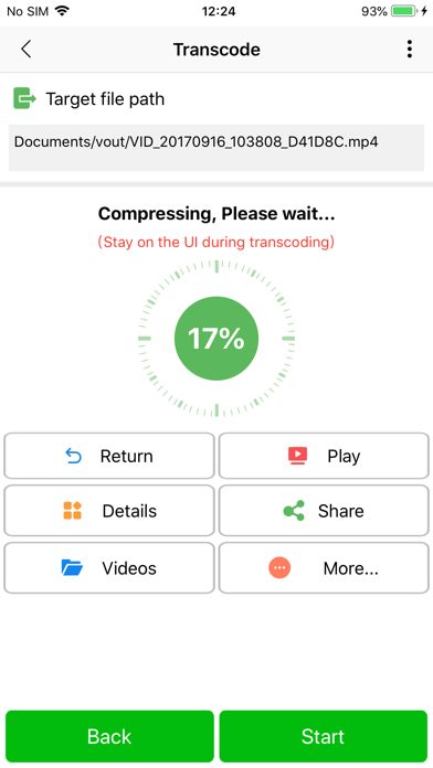 Screenshot #2 pour Video Compressor Lite