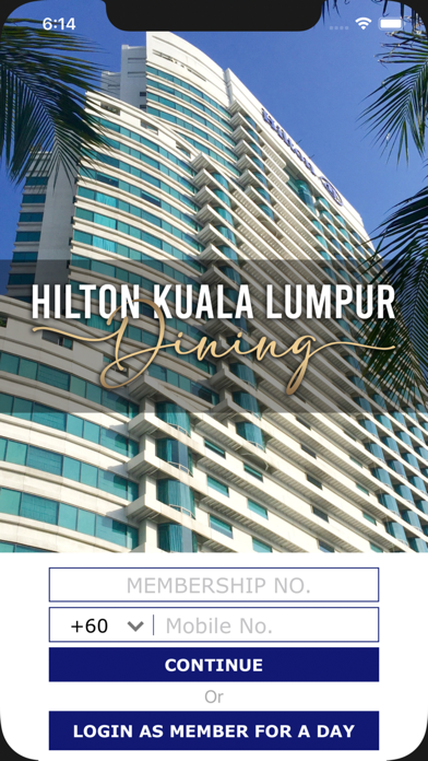 Hilton Kuala Lumpur Dining Screenshot