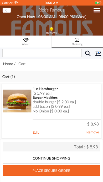 Rick's Famous Juicy Burgers Screenshot