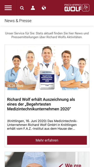Richard Wolf Home Screenshot