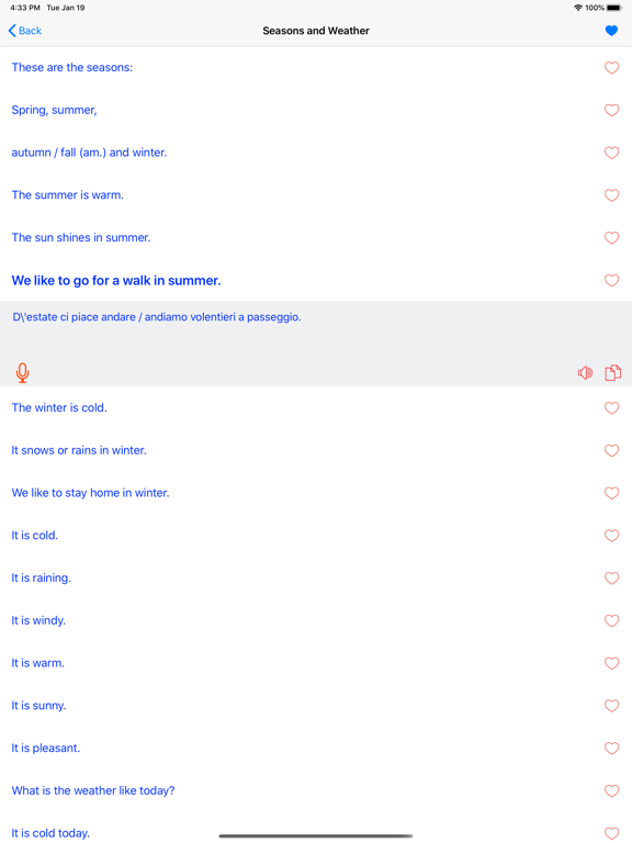 Screenshot #5 pour Learn Italian Offine Travel