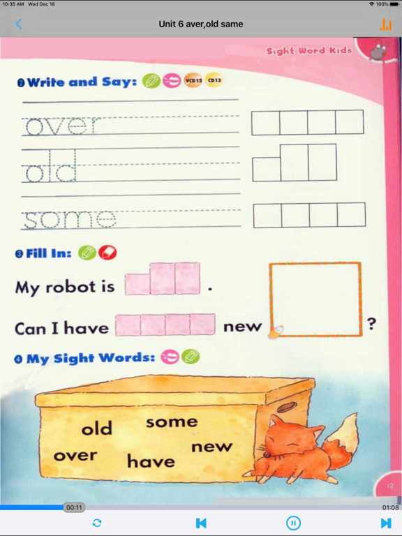 Screenshot #6 pour Sight Words 3A3B -220个神奇的常用字